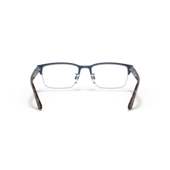  엠포리오 아르마니 안경 1129 비스타 직사각형 무광 금속 프레임 안경 (호피무늬 다리) - EMPORIO ARMANI