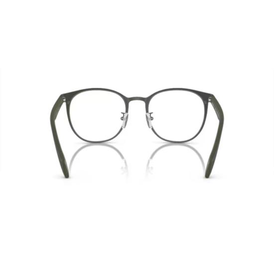 25FW 엠포리오 아르마니 안경 1148 비스타 라운드 프레임 메탈 안경 (텍스처 처리된 템플 포함) - EMPORIO ARMANI