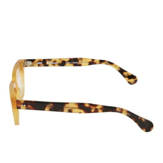  카돌 선글라스 반투명 앰버 프레임의 카요 직사각형 - KADOR