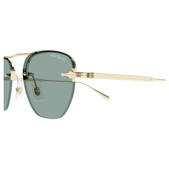 25FW 몽블랑 선글라스 Mb0404s 골드 마감 메탈 무테 - MONTBLANC