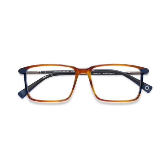  에트니아 바르셀로나 안경 앤텔로프 캐년 그라데이션 아세테이트 직사각형 안경테 (세련된 금속 프레임)