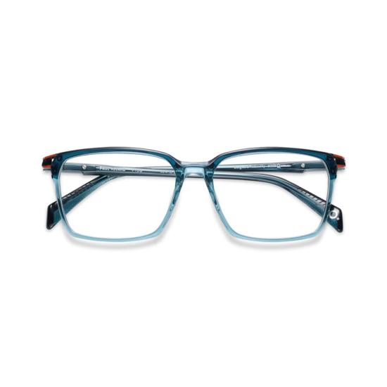  에트니아 바르셀로나 안경 폴 리카르 반투명 블루 직사각형 프레임 안경