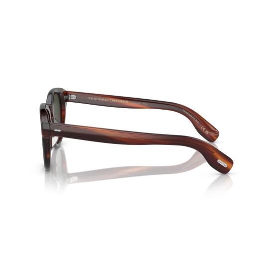 26SS 올리버피플스 선글라스 0Ov5413su 실버 액센트가 있는 원형 호피무늬 아세테이트 - OLIVER PEOPLES