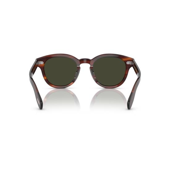 26SS 올리버피플스 선글라스 0Ov5413su 실버 액센트가 있는 원형 호피무늬 아세테이트 - OLIVER PEOPLES