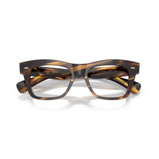26SS 올리버피플스 안경 0Ov5542u 볼드한 직사각형 아세테이트  (호피 무늬 마감) - OLIVER PEOPLES