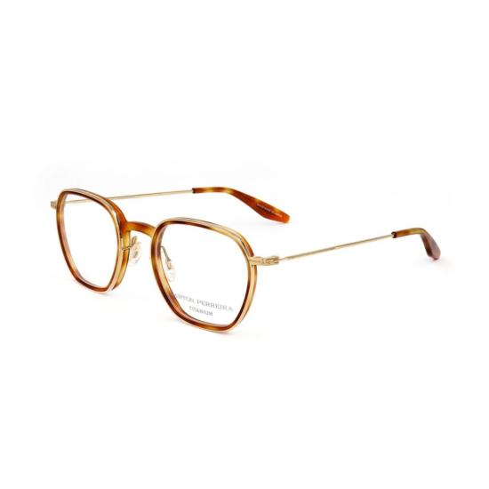  바본페레이라 안경 Bp5044 480Zt 기하학적 호피무늬 아세테이트 안경테 (금속 다리 포함)