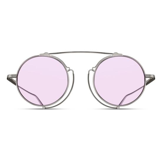  마츠다 선글라스 M3154.Sg 더블 브릿지 디테일이 있는 원형 렌즈