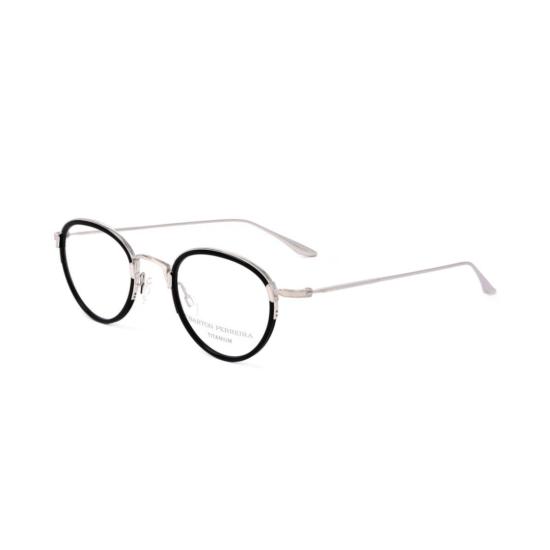  바본페레이라 안경 Bp5003 480Go 원형 프레임 안경, 미니멀한 메탈릭 디자인 - BARTON PERREIRA