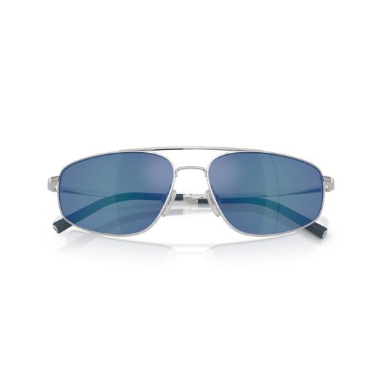 26SS 올리버피플스 선글라스 0Ov1361s 반사형 블루 렌즈와 광택 실버 프레임 - OLIVER PEOPLES