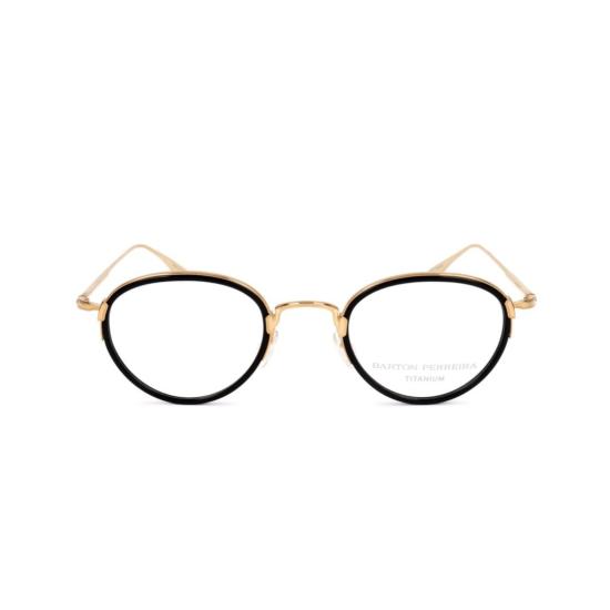  바본페레이라 안경 Bp5003 480FC 원형 금속 프레임 안경 (대조적인 포인트)