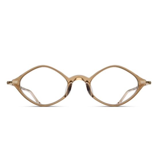  마츠다 안경 M2066.Rx 반투명 베이지 아세테이트 안경테 (금속 템플 포함)