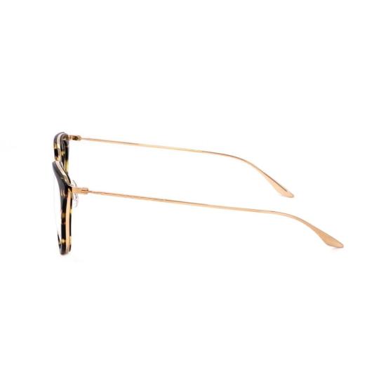  바본페레이라 안경 Bp5091 521Aj 호피 무늬 사각 안경테 (골드톤 템플) - BARTON PERREIRA