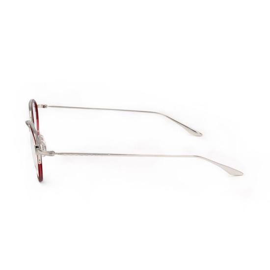  바본페레이라 안경 BP5003 480Hx 원형 금속 프레임 안경 (진한 빨간색 포인트) - BARTON PERREIRA