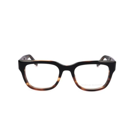  바본페레이라 안경 Bp5069 501Wu 볼드 직사각형 안경테, 그라데이션 호피 무늬 디테일