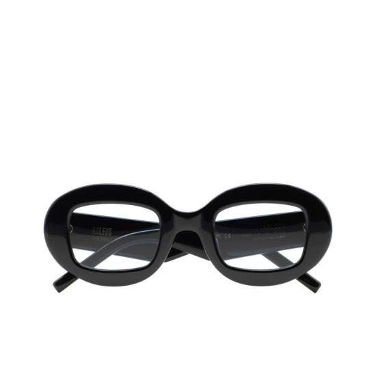  칼레오스 안경 칼슨 타원형 프레임 , 유광 마감 및 투명 렌즈