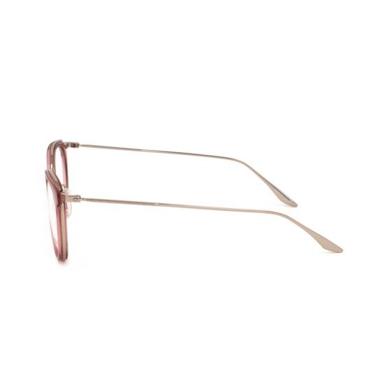  바본페레이라 안경 Bp5201 492Kq 반투명 핑크색 원형 프레임 안경 (슬림 메탈릭 템플) - BARTON PERREIRA