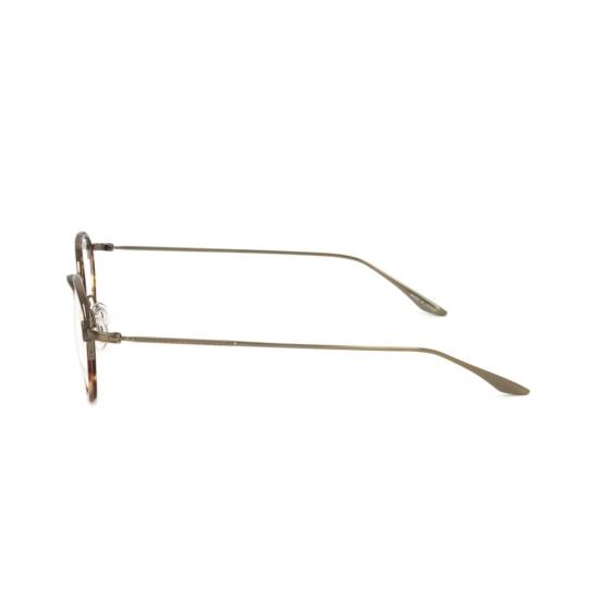  바본페레이라 안경 BP5003 480LZ 호피무늬 원형 프레임 안경테 (금속 템플 포함) - BARTON PERREIRA