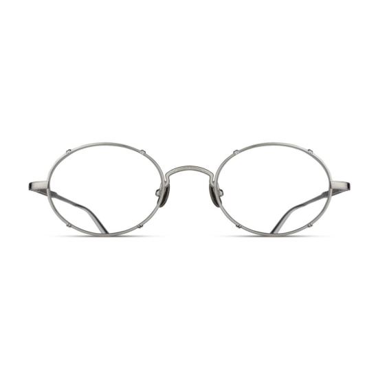 마츠다 안경 M3150.Rx 타원형 실버 메탈 안경 (미니멀 디자인)