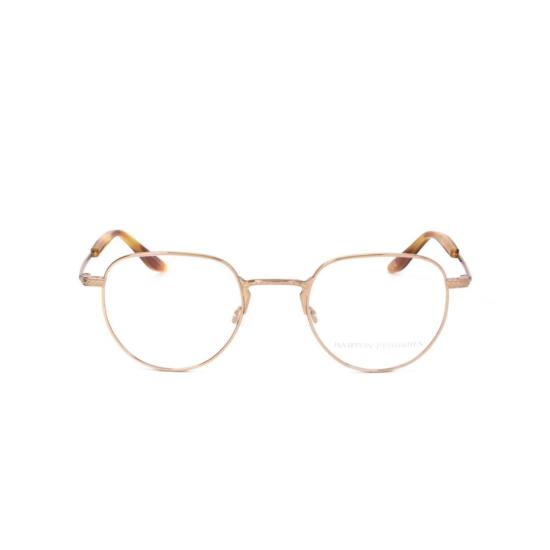  바본페레이라 안경 Bp5089 490Ro 원형 금속 프레임 안경 (호피무늬 다리 끝부분)