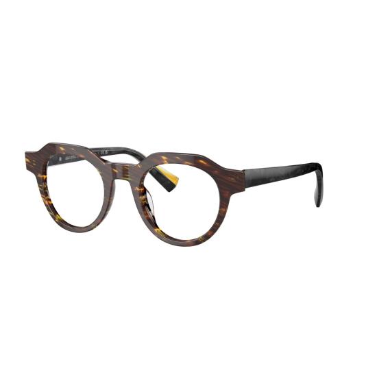  룩소티카 안경 3156 비스타 볼드 라운드 호피무늬  (기하학적 테두리) - LUXOTTICA