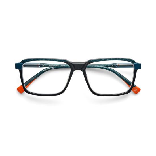  에트니아 바르셀로나 안경 산타 로사 직사각형 아세테이트 안경테, 진한 파란색 프레임