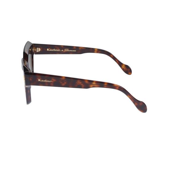  카돌 선글라스 칼리마 글래머 오버사이즈 스퀘어 프레임  (호피 무늬) - KADOR