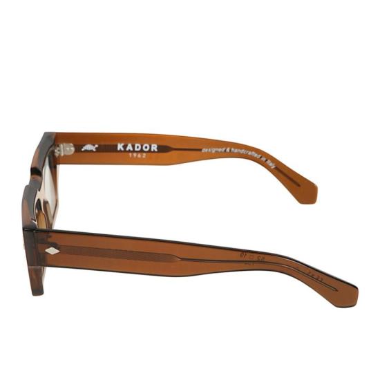  카돌 선글라스 다이아몬드 장식이 있는 디스코 반투명 브라운 직사각형 - KADOR