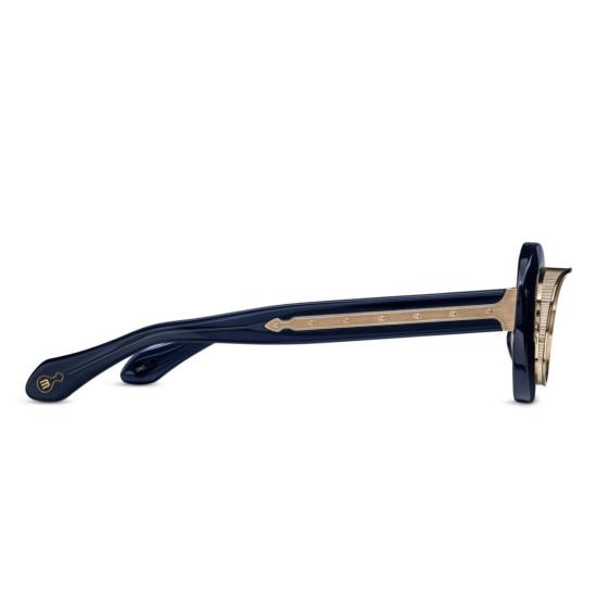  마츠다 선글라스 10604H.Sg 타원형 프레임  (골드 액센트 및 그라데이션 렌즈) - MATSUDA