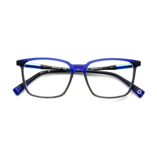  에트니아 바르셀로나 안경 선명한 파란색의 화이트 오크 직사각형 안경테