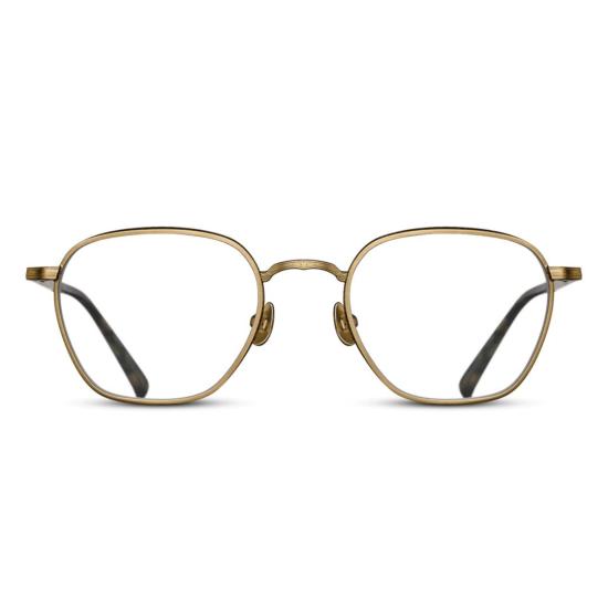  마츠다 안경 M3101.Rx 앤티크 골드 메탈 프레임 안경 (호피무늬 다리)