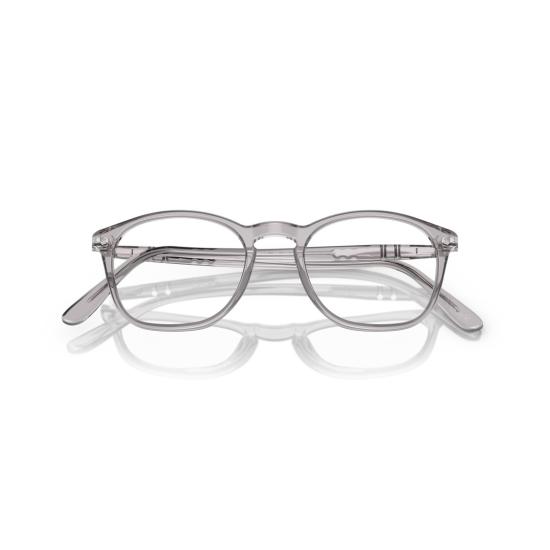 26SS 페르솔 안경 0Po3007v 반투명 회색 아세테이트 안경테 (키홀 브릿지) - PERSOL