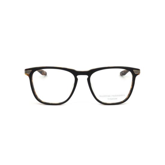  바본페레이라 안경 Bp5274 541Hr 직사각형 호피무늬 안경테 (금속 다리)