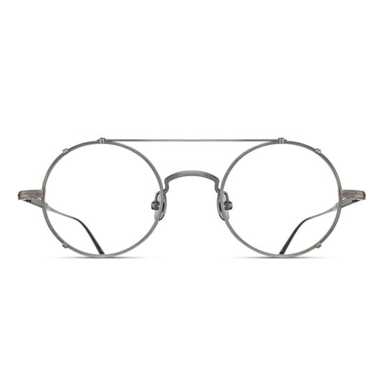  마츠다 안경 M3143 Rx 원형 금속 프레임 안경 (더블 브릿지)