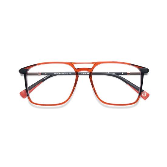  에트니아 바르셀로나 안경 메테오 크레이터 볼드 스퀘어 프레임 안경 (그라데이션 디테일 포함)