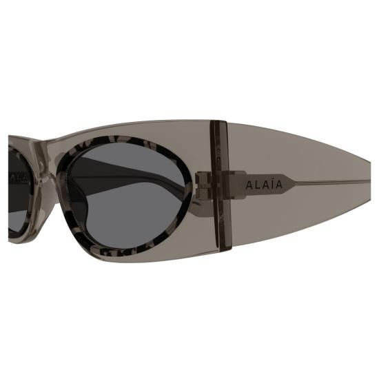 25FW 알라이아 선글라스 Aa0085s 오버사이즈 직사각형  (호피 무늬) - ALAIA