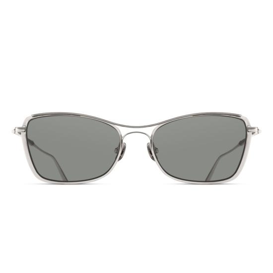  마츠다 선글라스 M3147.Sg 곡선형 다리가 있는 직사각형 금속