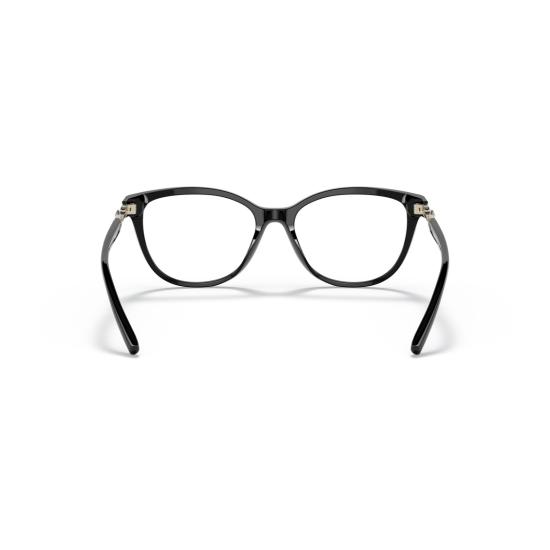 26SS 엠포리오 아르마니 안경 0Ea3190 체인 링크 장식이 있는 유광 블랙 캣아이 - EMPORIO ARMANI