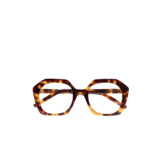  칼레오스 안경 벤자쿠르 기하학적 호피무늬 , 대담한 각진 프레임