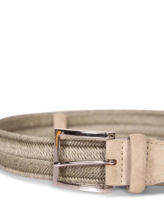 26SS 오르치아니 가죽 벨트 U07369 ROP PER White - ORCIANI