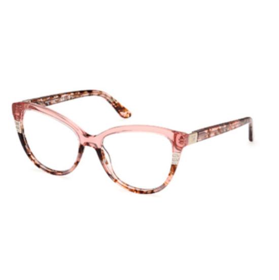  게스 안경 GM50011 54074 반투명 핑크 캣아이 프레임 안경