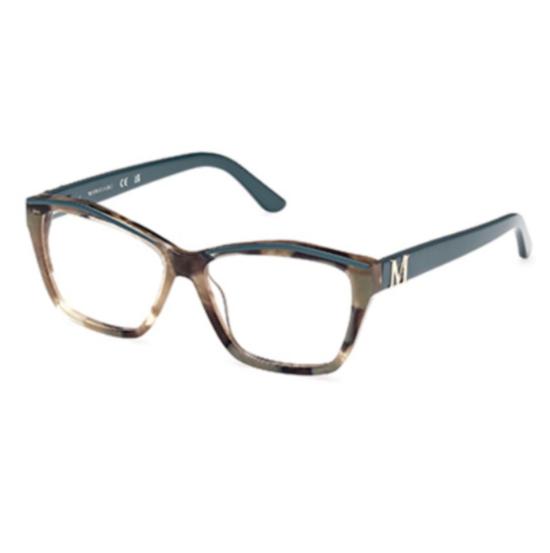  게스 안경 Gm0397 54089 메탈릭 디테일이 있는 그라데이션 직사각형 안경