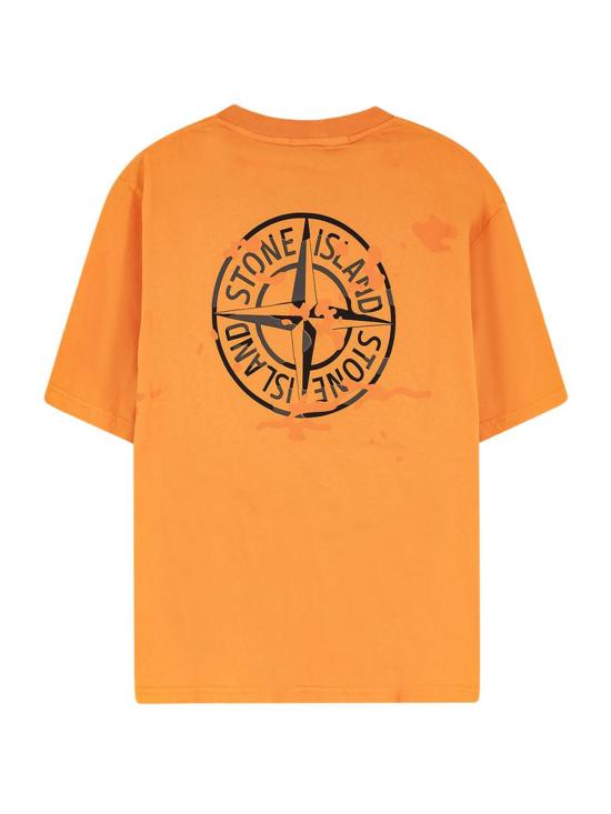 26SS 스톤 아일랜드 반팔 티셔츠 L1S15 2100001 SOE14 V007E Tangerine - STONE ISLAND