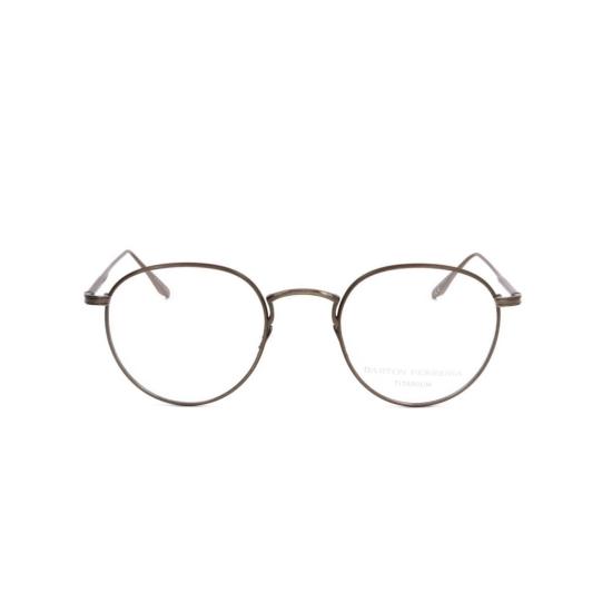  바본페레이라 안경 Bp5036 500Ax 얇은 원형 금속 안경테 (조절 가능한 코받침 포함)