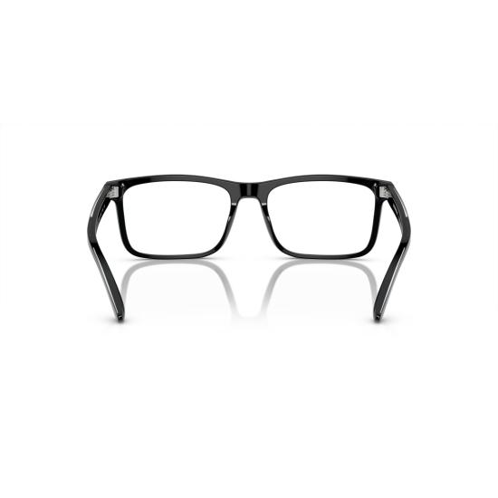 26SS 엠포리오 아르마니 안경 0Ea3227 미니멀 디자인의 직사각형 블랙 아세테이트 안경 - EMPORIO ARMANI