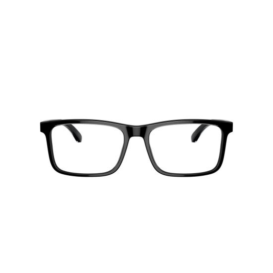 26SS 엠포리오 아르마니 안경 0Ea3227 미니멀 디자인의 직사각형 블랙 아세테이트 안경