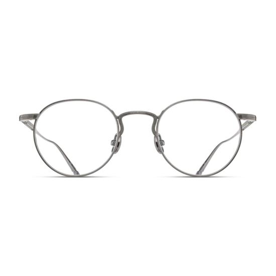  마츠다 안경 M3140.Rx 원형 렌즈 금속 프레임 안경 (조절 가능한 코받침 포함)