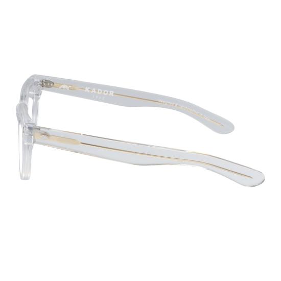  카돌 안경 골드 액센트가 있는 오르빗 투명 사각 프레임 - KADOR