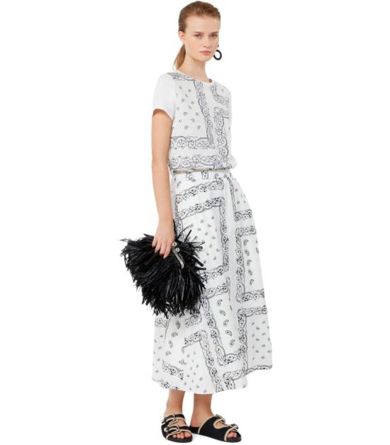 26SS 위켄드막스마라 롱 스커트 2615101082600 001 XS White - WEEKEND MAX MARA