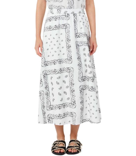 26SS 위켄드막스마라 롱 스커트 2615101082600 001 XS White - WEEKEND MAX MARA