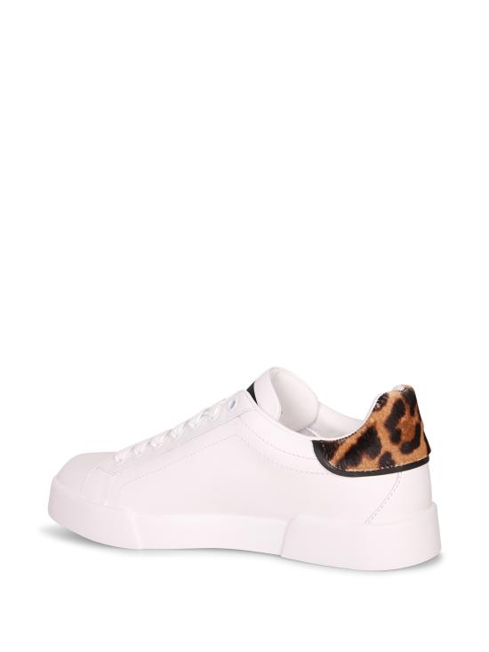 26SS 돌체앤가바나 포르토피노 라이트 스트로벨 레더 스니커즈 CK2395 A0225 8S543 Black - DOLCE & GABBANA